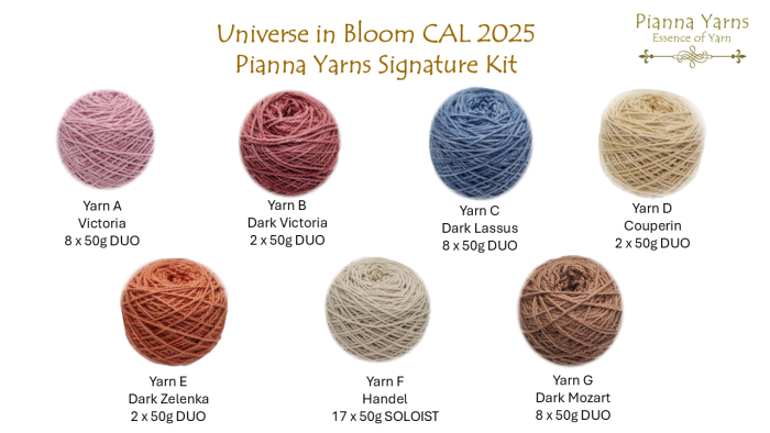 Universe In Bloom Pianna Yarns Signature Kit